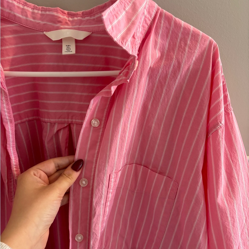 H&M Striped Button Up Shirt